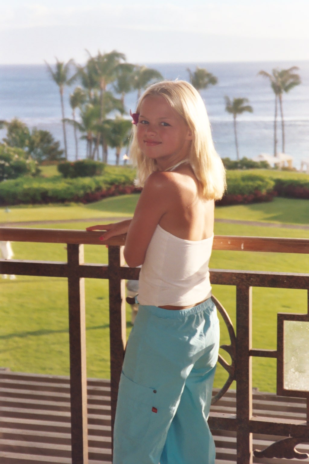 Maddie in Hawaii as a child